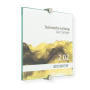 Türschild VITRUM K Glasschild